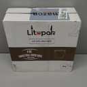 LITOPAK 500 Pack 4 oz Paper Cups, Brown Disposable Hot Coffee Cups for Party, Picnic, Travel, and Events