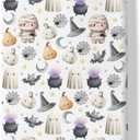 Happy Halloween Baby Crib Sheets Cute Spooky Pumpkin Bat Fitted Crib Mattress Cover Witch Moon Star Toddler Baby Sheet for Standard Crib 28x52in (One size)