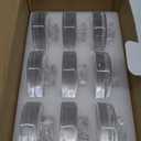 Okllen 9 Pack Glass Fermentation Glass Weights for Large Wide Mouth Mason Jars, Pickling Glass Weight with Easy Grip Handle, Dishwasher Safe