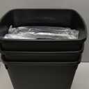 CEROELDA 3 Pack Slim Bathroom Trash Can, 10L/2.6 Gal with Press Top and Pop-up Lid, Plastic Wastebasket for Toilet, Office, Bedroom (Black)