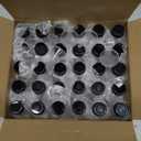 30 Pack 1.7oz Mini Liquor Bottles with Black Cap,Plastic Alcohol Bottles with 10 Funnels,Airtight Plastic Spirit Bottle for Weddings,Party Supplies