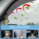 Xipoo Side Window Visor Deflector Compatible with 2025 2026 Toyota 4Runner PC Window Visors Trim Cover Replacement for 2025 2026 4Runner Accessories