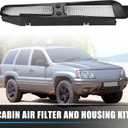 X AUTOHAUX Cabin Air Filter and Housing Kit for Jeep Grand Cherokee 99-10