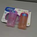 Dr. Brown's Milestones Straw to 360 Convertible Toddler Training Cup Set with Interchangeable Silicone Straw and 360 Degree Cup Lids, Pink Coral, 10 oz/300 mL, BPA-Free, 9m+, 2-Pack