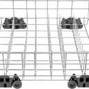Upgraded W10311986 W10380384 Dishwasher Rack, W11158802 Dishwasher Lower Dishrack with 4 Lower level rack wheels, replacement for Whirlpool Dishwasher, 20.5" x 20.5" x 5.9" Material Upgrade