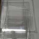 HBlife Baby Bottle Storage Organizer for Countertop Cabinet, 3 Tiers Adjustable Clear Acrylic Bottles Storage Station Case Box Container with 2 Removable Dividers and Magnetic Door, Large