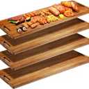 Skylety 35.4" Large Charcuterie Board with Handles,4 Pieces