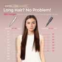 TYMO CurlPro Plus Automatic Rotating Curling Iron - Upgraded Long Barrel Curling Wand for Long Hair, Ceramic Hair Curler for Women, Anti-Scald, Tangle-Free, 600M Ionic, Dual Voltage, Gold, 1 Inch
