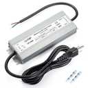 LED Driver 60 Watts Waterproof IP67 Power Supply AC100-264V to 12V DC 5A Low Voltage Transformer Ultra Thin Adapter for Outdoor LED Lights, Computer Project