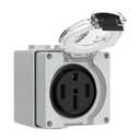 50 Amp Power Outlet Box,NEMA 14-50R Outlet 125/250Volt Weatherproof Outdoor Receptacle Panel,50 Amp RV Receptacle for Electric Vehicles,Camper, Generator, etc.ETL Listed