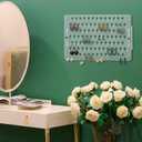 JACKCUBE DESIGN Wall Mount Earring Holder Organizer Frosted Acrylic Jewelry Display Rack with 94 Holes (Frosted, 15.7 x 9.4 x 0.9 inches) - MK201B
