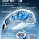 RANVOO AICE LITE MAX 2026 Real AC Cold Blast [No.1 Coolest & Most Durable] AI Neck Air Conditioner, Best Immersive Neck Cooler, 6000 mAh Rechargeable Neck Fan Blow Cold Air, Summer Gifts for Mom White