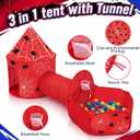 SATINIOR 3 Pcs Spider Play Tent Pit Crawl Ball Tunnel Spider Pop up Tent