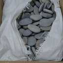 about 190 PCS - 210 PCS (18 Pounds) Painting Rocks, River Rocks,1.1"-2.2" Craft Rocks, Flat Rocks, DIY Stones for Arts