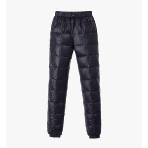 Men's Winter Warm Loose Utility Down Pants Sassy High Waisted Nylon Compression Snow Trousers, Size Medium 