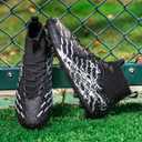 Unisex Soccer Cleats Lightweight No-Tie Lacing System Multi-Surface Football Shoes with Ankle Support for Beginners to Advanced Players Size 44