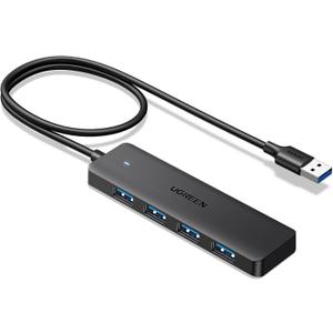 UGREEN USB 3.0 Hub, 4 Ports USB A Splitter Ultra-Slim USB Expander for Mouse, Keyboard, Flash Drive, U Disk, Printer Compatible with Laptop, Desktop PC, Xbox, PS5, and More 2FT