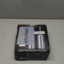 Toilet Brush and Holder, 2 Pack Toilet Brush Stainless Steel, Toilet Bowl Brush for Bathroom Toilet-Ergonomic, Elegant, Durable (Black)