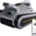 Cordless Robotic Pool Cleaner, Pool Vacuum 180W Brushless Motor, 45000Pa Suction, Wall & Waterline Climbing, Auto Path Mapping, for Inground & Above-Ground Pools up to 2150 Sq. Ft. (Gray)