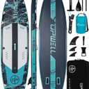 UPWELL 10'6"/11'/11'6" Inflatable Paddle Board, Stand Up Paddlboard for Youth & Adults, Stable Design, Premium SUP Accessories, Backpack, Leash, Hand Pump, Fins