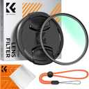 K&F CONCEPT 67mm MC UV Lens Protection Filter with Lens Cap Cleaning Cloth Optical Glass Ultra Slim 18 Multi-Layer Coatings Camera Lens UV Filter (K-Series)