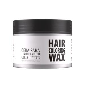 Gowwim Hair Wax Color, 13 Colors Temporary Hair Dye Natural Hair Color Wax, 72h Hold & Non - Greasy Hair Dye for Women & Men for Styling 1.76 Oz White