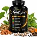 Shilajit Supplement Capsules, 8-Herb Complex, 120 Count | 300 mg Shilajit per Serving with Botanical Extracts; Vegan Friendly, Gluten Free Capsules for Simple Daily Use