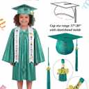 Foaincore 2026 Year Preschool and Kindergarten Graduation Gown Cap Tassel Set with 2026 Charm Printed Stole Grad Gift (Green)