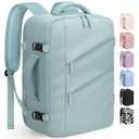 Capolo Travel Backpack for Women Laptop Backpack Flight Approved Carry On Backpack Weekender Bag College Bookbag for Business, Work, Traveling Fits 15.6 '' Laptop,Lake Blue