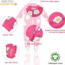 Jimonda Baby Pajamas 100% Cotton Gender Neutral One-Piece Footed,Long Sleeve Clothes,2-Way Zipper Closure Romper (3-6 Months, Egg)