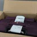 Softside Expandable Luggage with 4 Spinner Wheels, Durable Checked-Luggage Suitcase (Purple, 25-Inch)