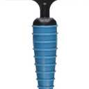 Master Grooming Tools Ergonomic Double-Row Undercoat Rakes Efficient Tools for Grooming Dogs, 39 Pins, Blue