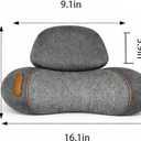 3-in-1 Neck Massager Pillow with Heat, Rechargeable Massager Pillow, Deep Tissue Massage, Cervical Support for Neck Hump, Portable for Home, Travel & Night Relaxation
