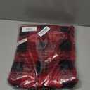 Amazon Essentials Men's Full-Zip Fleece Hoodie Sweatshirt (Big & Tall) (Black Red Buffalo Plaid) 
X-Small