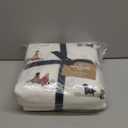 Eddie Bauer - Flannel Sheets Queen Size, Anti-Pilling & Wrinkle Resistant Cotton, Bed Sheets with Matching Pillowcases & Fitted Sheet (Retriever Adventure Ivory)