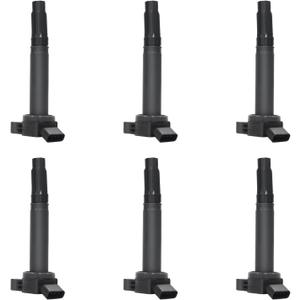 ITOM Ignition Coil Pack UF487 Compatible with Lexus GX460 ES300H, for Toyota 2010-2012 Sequoia Tundra Camry Avalon 2013-2015 2.5L 2009-2015 Highlander 2.7L L4 Coil Packs, Replace 90919-02255 Set Of 6