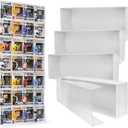 4X4 Version Display Case Compatible with Fnko Pop Boxes, Stackable 4 Single Row, with Transparent Cover to Protect Your Collection Against Dust (Holds 16 Pops)