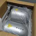 Food Heat Lamp with 2 x 250W Bulbs, 5000+ Hour Lifespan, Silver