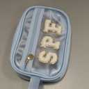 COSHAYSOO Clear Sunscreen Bag Makeup Toiletries Pouch Beach Vacation Essentials Summer Travel Stuff Accessories Personalized Graduation Gifts for Her Women College Teen Girls Teacher Nurse Blue SPF