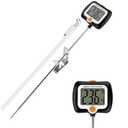 10 Inch Long Digital Candy Thermoometer with Pot Clip,Deep Fry Thermometer,Rotating Display, Best Instant Read Food Meat Thermometer for Candy Making or Deep Frying