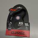 FLEXI New Classic Small Tape Retractable Dog Leash for Small Dogs Upto 26 lbs.  10 ft., Black | Tangle Free Pet Walking Leash with One-Handed Brake, Pause, Lock|German Quality Product