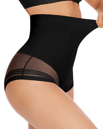 FVACPJ Shapewear Tummy Control Underwear - High Waisted Shapewear Panties Compression Body Shaping Briefs Girdle Panty Black Medium