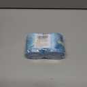 LaRibbons Christmas Wired Ribbon 2.5 inch Double Faced Blue Snowflakes and Striped Christmas Ribbon for Tree Garland, Wreath Bow, Xmas Crafts Decorations, 2 Rolls 10 Yards Total