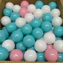 LANGXUN 50 100 200 Soft Plastic Ball Pit Balls for Kids, Gift for Baby Toddler Birthday Christmas, Ball Pit Play Tent, Baby Kiddie Pool Water Toys, Party Decoration (50 Balls, 7 Rainbow Colors)