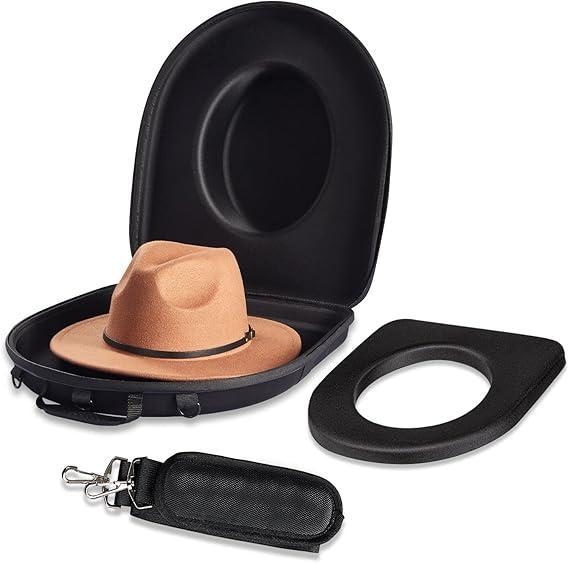 Hat Case for Baseball Caps,Hat Carrier Travel Case Ball Cap Carrier Hat Box Organizer Carry On Hat Bag Backpack with Adjustable Shoulder Strap
