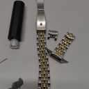 MioHHR Slim Metal Band Compatible with Apple Watch Band 42mm(Series 11 10) 41mm(Series 9 8 7) 40mm(Series 6 5 4 SE3/2/1) 38mm(Series 3 2 1),Stainless Steel iWatch Bands for Women,Silver/Gold