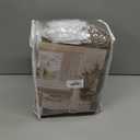 90 Inch Linen Blackout Curtains Pinch Pleated for Living Room Thermal Noise Reduction Two Layer 100% Black Out Curtains with Liner Back Tab Pinch Pleat Rings Hooks Window Drapes Track