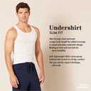 Amazon Essentials Men's Slim Fit Breathable Cotton Tank Undershirts, Pack of 6, Small