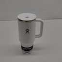 Hydro Flask Travel Tumbler with Handle, Lid and Straw - Insulated Stainless Steel in 40 Oz White