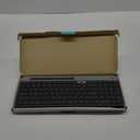 Logitech K585 Multi-Device Slim Wireless Keyboard, Built-in Cradle for Device; for Laptop, Tablet, Desktop, Smartphone, Win/Mac, Bluetooth/Receiver, Compact, Easy Switch, 24 Month Battery - Graphite - Bluetooth Connection Instructions Included